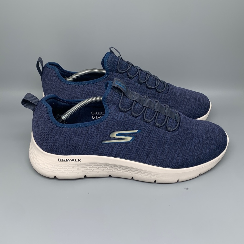 Skechers‎ Go Walk 6 Navy Blue Slip-On Sneakers 216484WW Men’s Sz 11